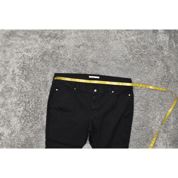 Levi's Women's Black Classic Bootcut Jeans 24W Plus Zip Solid Cotton Blend - Picture 7 of 7